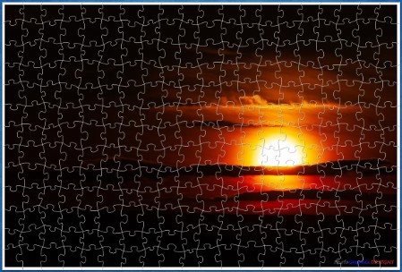 BUY NOW! BUY NOW! AN AUCKLAND SUNSET web-playable jigsaw