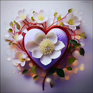 A BLANK e-CARD "PURPLE HEART"