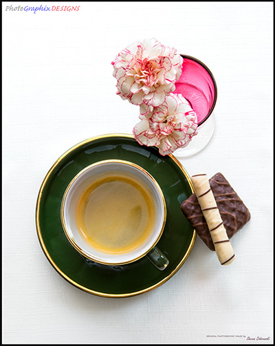 BUY NOW! COFFEE AND CARNATIONS - FINE ART PRINT