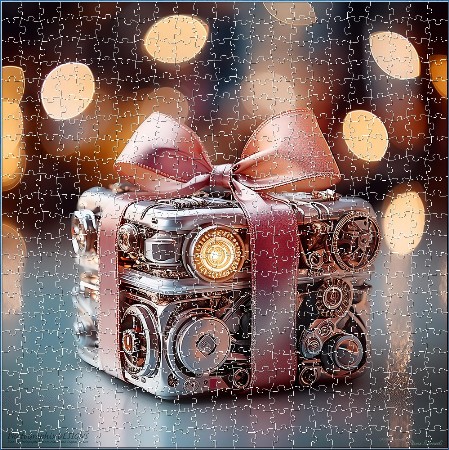 BUY NOW! - HER STEAMPUNK MAKEUP TOOLBOX - Downloadable Digital Jigsaw
