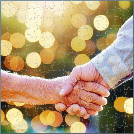 BUY NOW! HANDS AND HEARTS - web-playable jigsaw